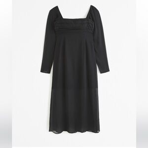 Emerson chiffon long sleeve midi dress